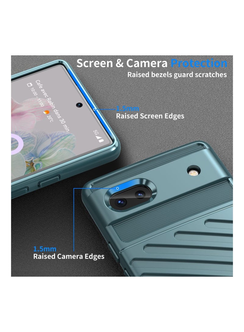 SYOSI Dual Guard for Google Pixel 6a Case, Shockproof Protection Dual Layer Case for Google Pixel 6a (Green) - Image 5