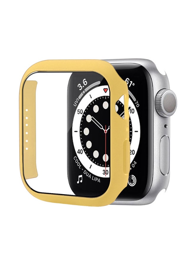 Generic - Applicable To Apple Iwatch8/9/10 Watch Case PC Case Film Integrated Protective Case Ultra3 49mm Protective Case-Color:Yellow-Exterior Dimension:S10 46mm With Packaging - Image 1
