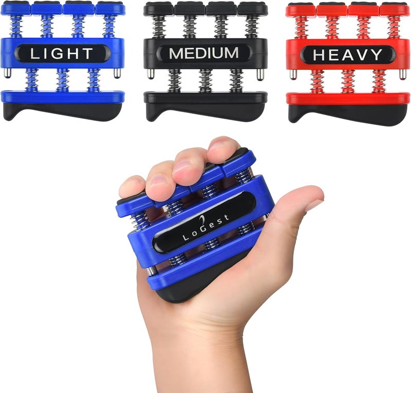 Logest Finger Strengthener - Finger Exerciser for Forearm and Hand Strengthener - Hand Grip Workout Equipment for Musician, Rock Climbing and Therapy - Image 1