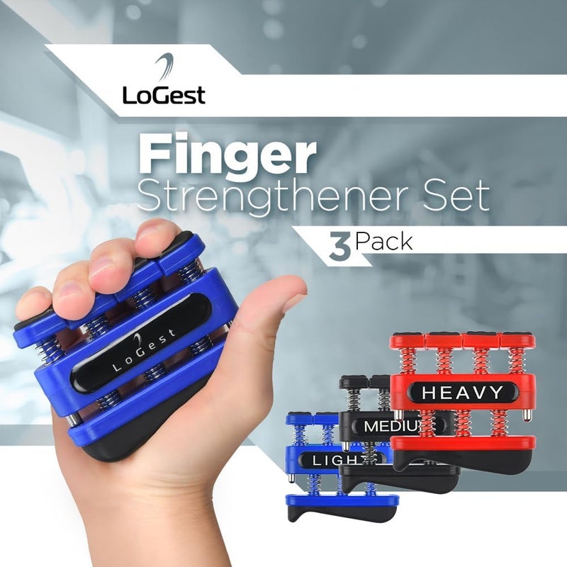Logest Finger Strengthener - Finger Exerciser for Forearm and Hand Strengthener - Hand Grip Workout Equipment for Musician, Rock Climbing and Therapy - Image 4