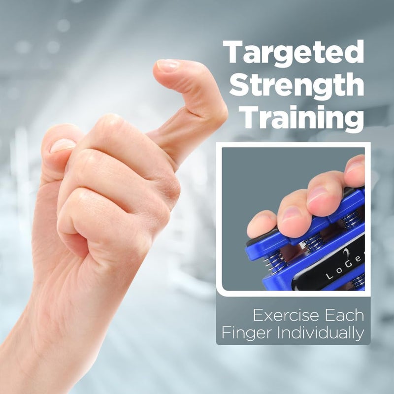 Logest Finger Strengthener - Finger Exerciser for Forearm and Hand Strengthener - Hand Grip Workout Equipment for Musician, Rock Climbing and Therapy - Image 3