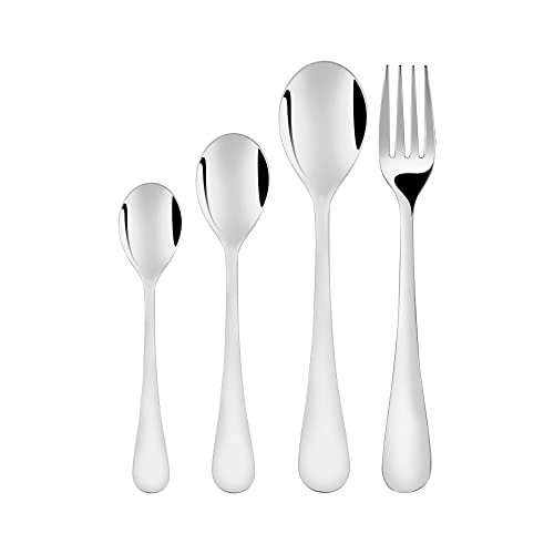 FnS Victoria Stainless Steel 24 Pcs Box Cutlery Set with Leatherette Box (6 Dinner Spoon, 6 Dinner Fork, 6 Teaspoon, 6 Baby Spoon) - Image 4