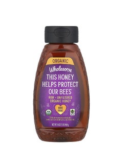 Wholesome Sweeteners Wholesome Sweeteners, Raw + Unfiltered Organic Honey, 16 oz (454 g)  - Image 1