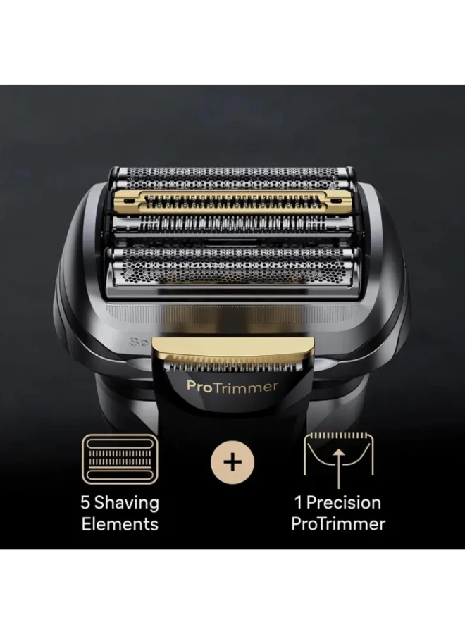 BRAUN Series 9 Pro+ Electric Shaver, Wet And Dry With 6-In-1 Smartcare Center And Procomfort Head, Silver - Shaver 9597Cc