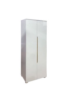 DANUBE HOME Hornbill Shoe Rack Cabinet 20 Pairs 2 Door Shoe Storage Organizer For Entryway White/Oak 60x40x180 cm  - Image 2