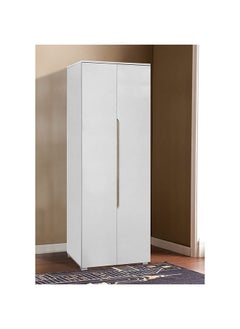 DANUBE HOME Hornbill Shoe Rack Cabinet 20 Pairs 2 Door Shoe Storage Organizer For Entryway White/Oak 60x40x180 cm  - Image 1