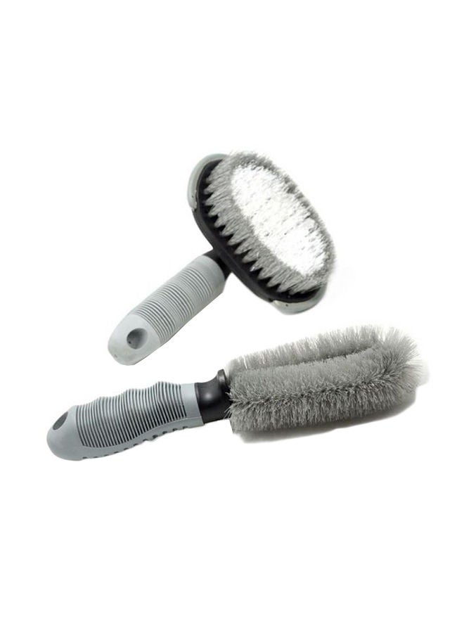 NIBEMINENT Pack Of 2 Car Cleaning Brush Set