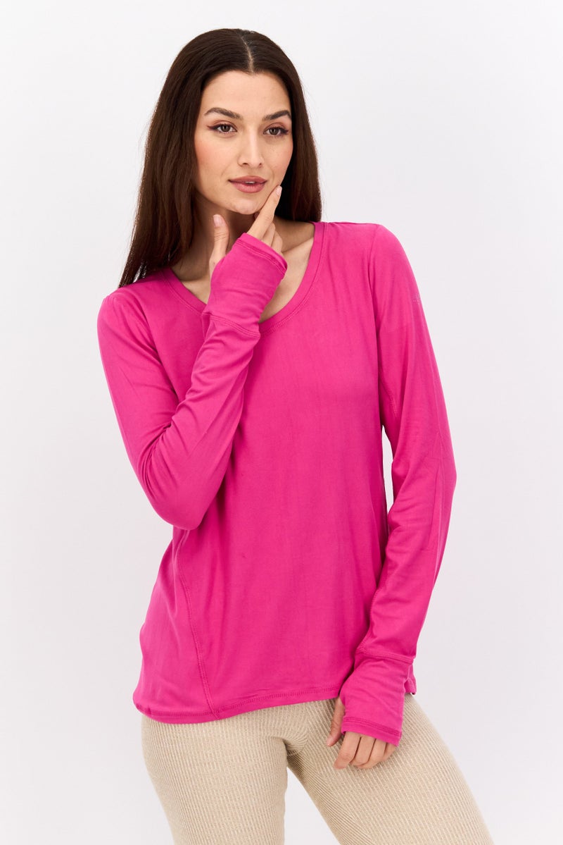 Jones New York Women Sportswear Fit Training Top, Pink - Image 1