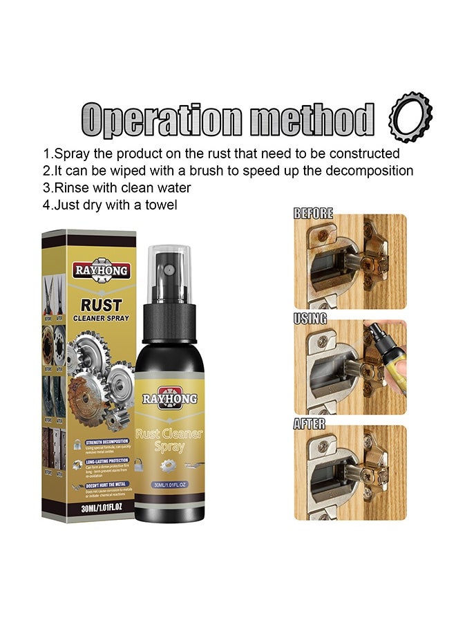RAYHONG - Rust Cleaner Spray，Stainout Boat Rust Remover, Stain out Boat Rust Remover, Multipurpose Rust Remover Spray for Metal, Rust Remover Inhibitor Derusting Spray Car Maintenance Cleaning Tool - Image 1