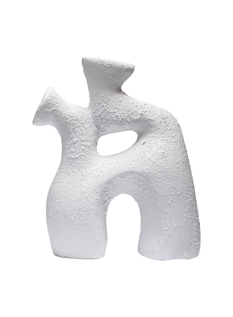 Aeris Pottery Vase H22CM*W20CM - White