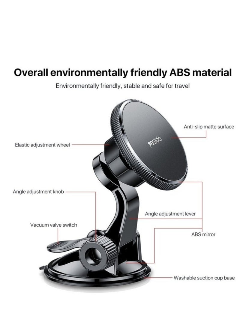Yesido C177 Mini Suction Cup Type Magsafe Magnetic Car Holder - Image 2