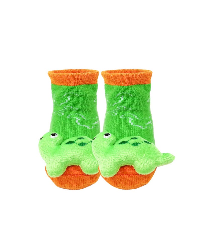 Bowbear Adorable Baby 6 Pair Non-Skid Bootie Socks (Exciting Storytime) - Image 5