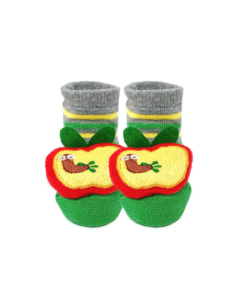 Bowbear Adorable Baby 6 Pair Non-Skid Bootie Socks (Exciting Storytime) - Image 2