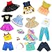 ARTST American 18 inch Doll Clothes Accessories 18PCS Doll Clothes Outfit Dress for 18 inch Valentines Gift for Girls10 Set - Image 3