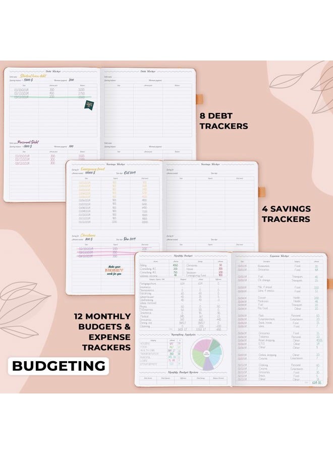 GoGirl Planner PRO Schedule - Undated Planner with Hourly Time Slots, Monthly, Weekly & Daily Organizer, Appointment Book for time Management, 18 x 25.5cm, Hardcover, Lasts 1 Year - Peach Pink - Image 5