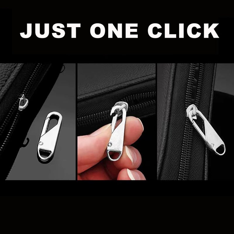 DHANHAR Small Zipper Carabiner Clips, 10Pcs Elegant Zinc Alloy Zipper Pull Replacement for Travel, Commuting and Camping, Universal Zip Puller Replacement for Luggage, Backpacks, Jackets, Coat, Purses - Image 3