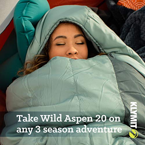 Klymit Wild Aspen Lightweight Mummy Cold Weather Sleeping Bag for Camping, Hiking, and Backpacking - Image 3