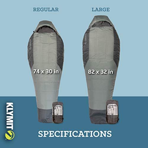 Klymit Wild Aspen Lightweight Mummy Cold Weather Sleeping Bag for Camping, Hiking, and Backpacking - Image 4