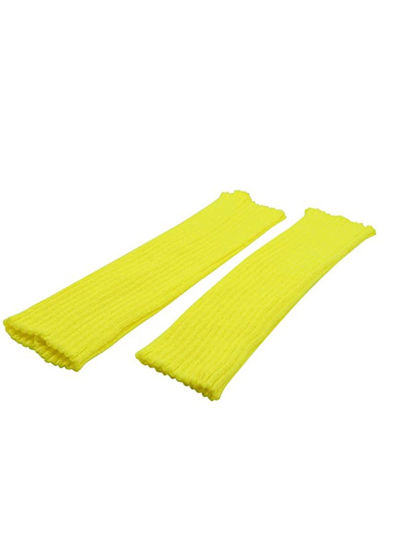 SYOSI Womens Fashion Leg Warmers Adult Junior 80s Ribbed Knitted Long Socks for Party Sports Casual Socks - Image 4