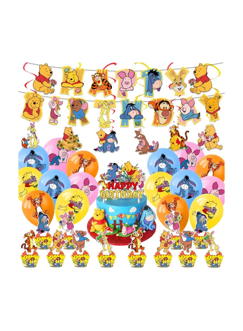 عام **مستلزمات حفلة عيد ميلاد ويني ذا بوه، زخارف حفلة ذات طابع ويني ذا بوه.** - Image 1