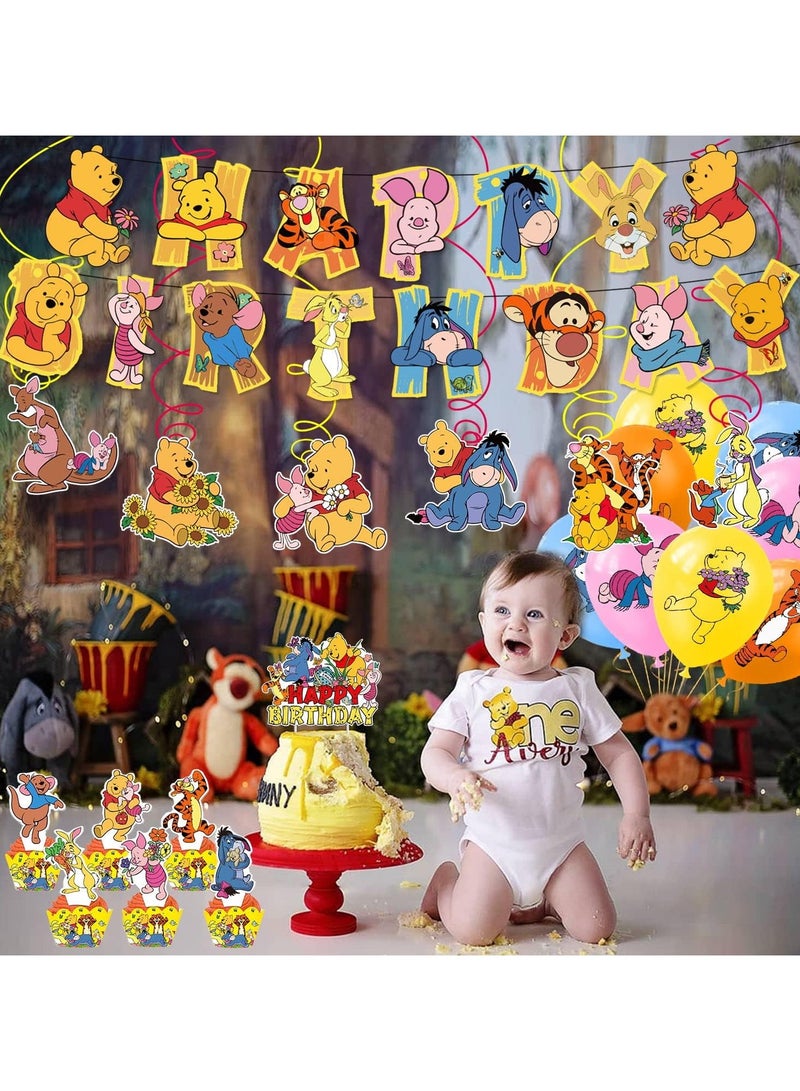 عام **مستلزمات حفلة عيد ميلاد ويني ذا بوه، زخارف حفلة ذات طابع ويني ذا بوه.** - Image 2