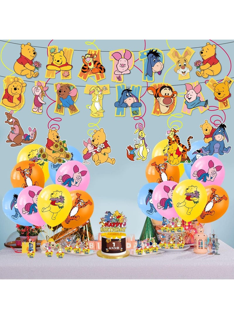 عام **مستلزمات حفلة عيد ميلاد ويني ذا بوه، زخارف حفلة ذات طابع ويني ذا بوه.** - Image 4