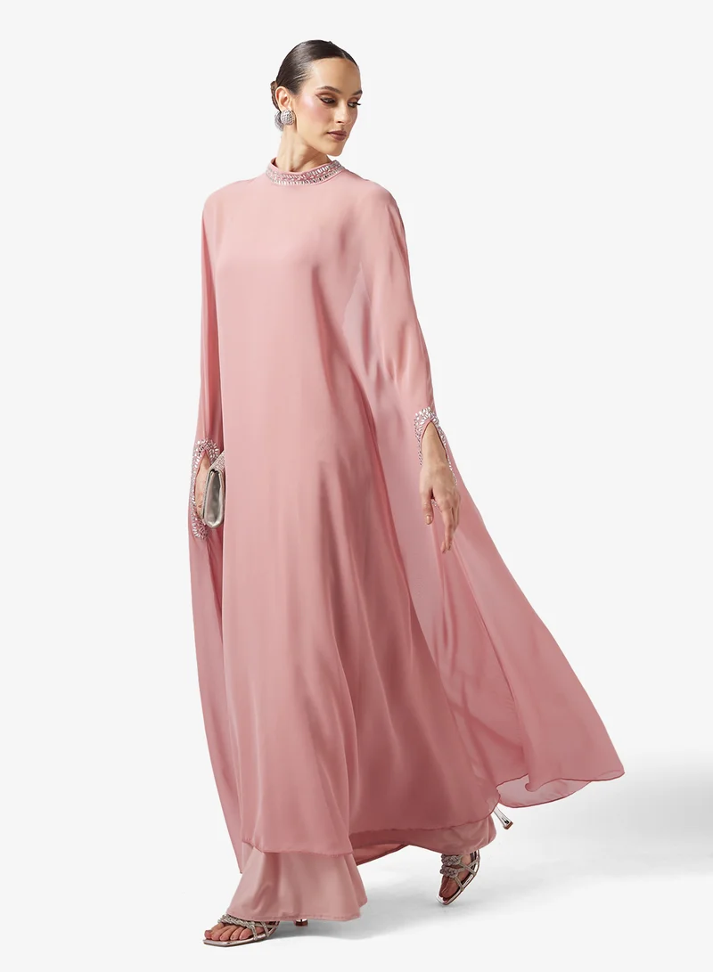 Khizana  Emebllished Detail Kaftan for Women | Best Price UAE