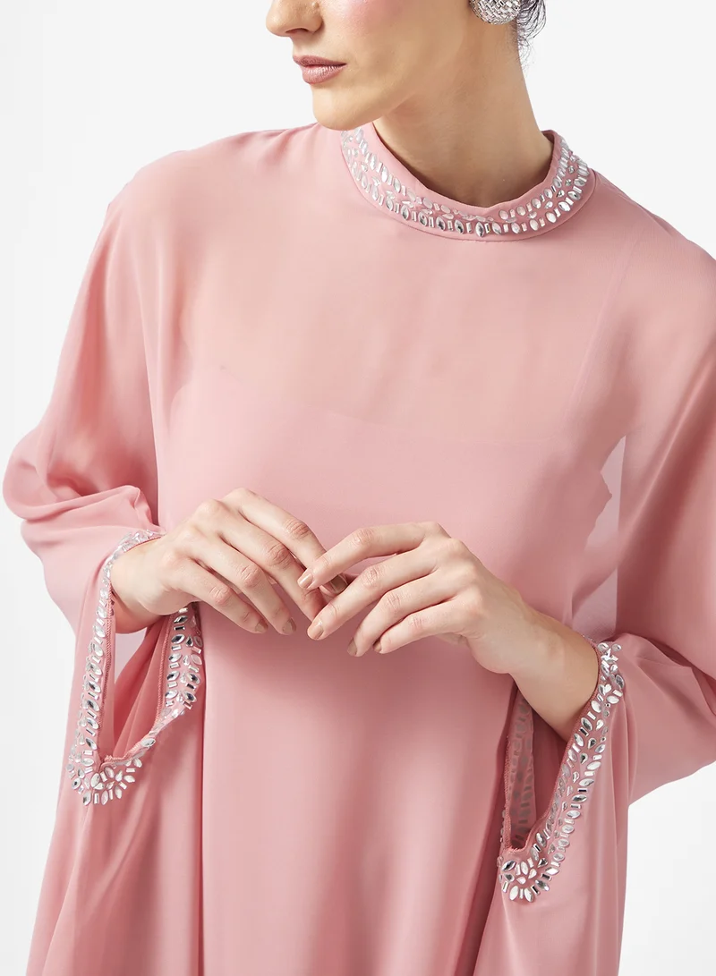 Khizana  Emebllished Detail Kaftan for Women | Best Price UAE
