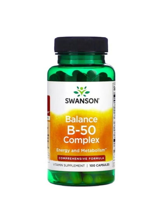 SWANSON Balance B-50 Complex 100 Capsules