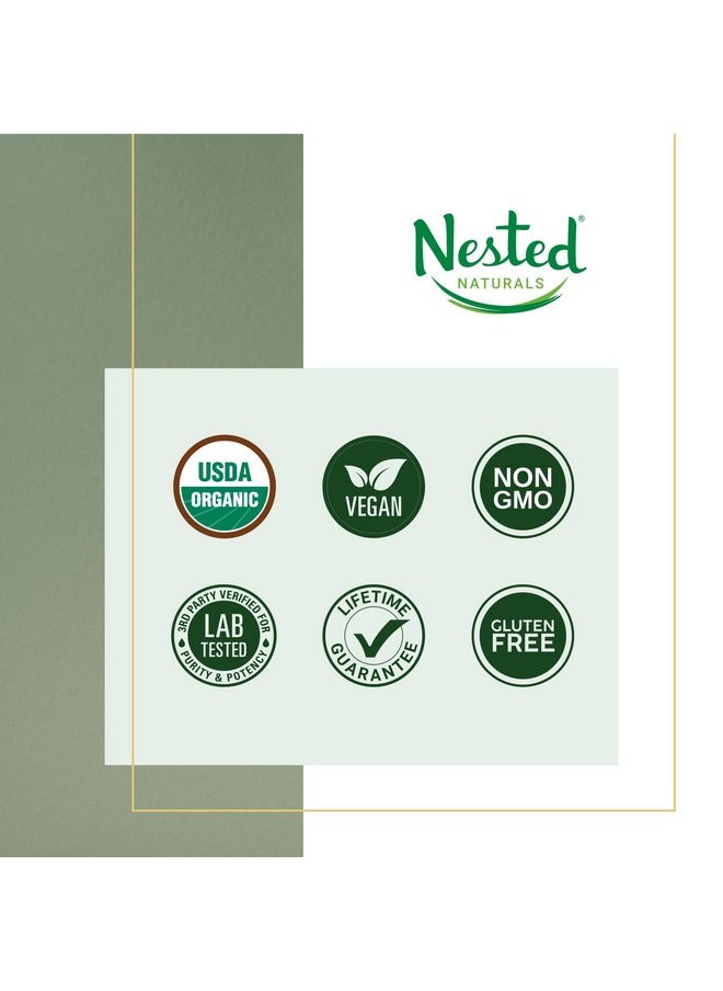Nested Naturals - Super Greens 1 Green Superfood Powder; 100% Usda Organic Nongmo Vegan Supplement; 20+ Whole Foods (Spirulina Wheat Grass Barley) Probiotics Fiber & Enzymes (Original 30 Servings) (Original) - Image 1