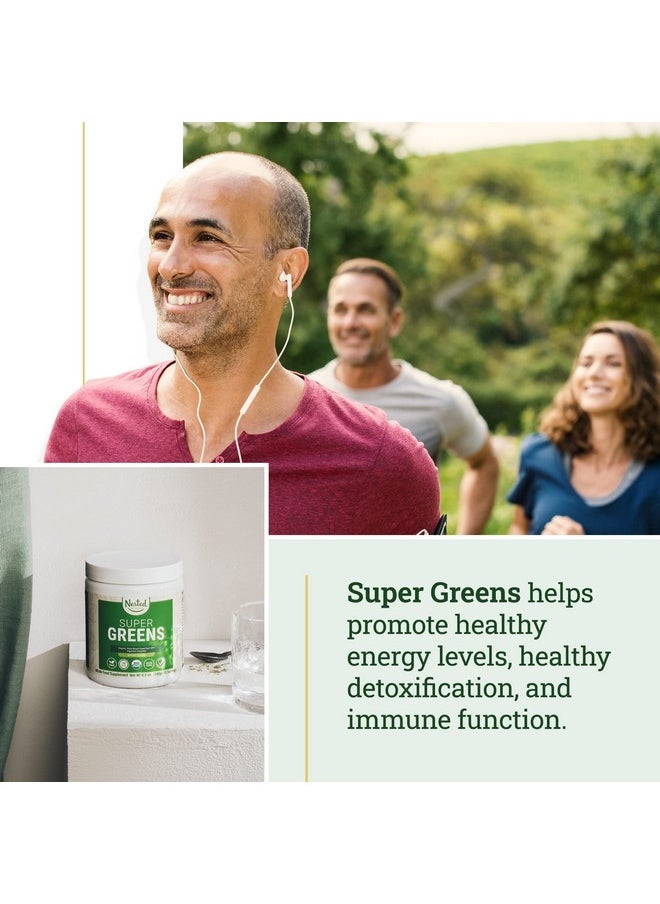 Nested Naturals - Super Greens 1 Green Superfood Powder; 100% Usda Organic Nongmo Vegan Supplement; 20+ Whole Foods (Spirulina Wheat Grass Barley) Probiotics Fiber & Enzymes (Original 30 Servings) (Original) - Image 1