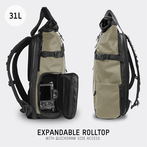 WANDRD PRVKE 31L, V3 Backpack: Weather-Resistant Travel & Camera Backpack with Laptop Sleeve, Quick Side Access, Clamshell Opening – Ideal Photography & Travel Bag - Image 2