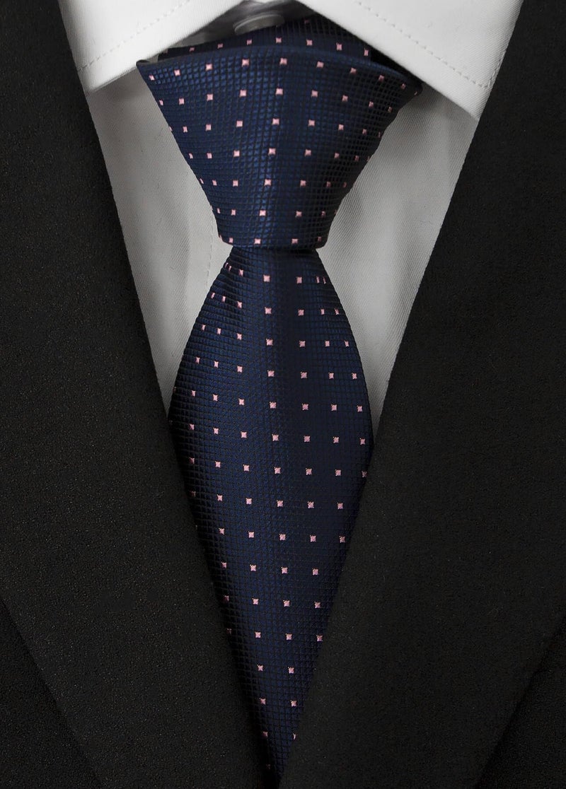 Adulove Men's Necktie Classic Silk Tie Woven Jacquard Neck Ties 6 PCS - Image 4