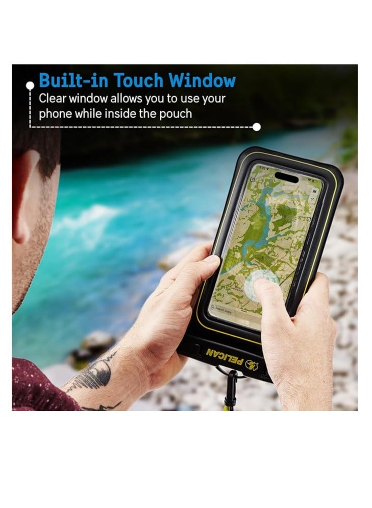 بيلكان Pelican 2-Pack Marine IP68 Waterproof Phone Pouch – Floating, Regular Size, Universal Waterproof Case - Image 3