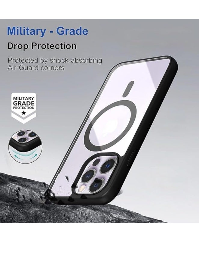 shomira iPhone 13 Pro Max Case Clear [Compatible with Magsafe] [Strong Magnet] [Non-Yellowing] Magnetic Slim Thin Bumper Phone Cover, Lightweight, and Durable Clear  - Image 2