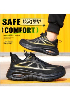 Generic LIGHT FOOTFEEL-EVERY STEP IS LIGHT ANTI-STABKEVLAR SOLE HICKENED-KEVLAR BOTTOM SUPPLE COMFORT DURABLE WEAR-RESIST Safty shoe RESILIENCE AIR CUSHION SOLE Industrial Shoes Steel Toe Shoes Work Shoes Safety Boots Air cushion sole  - Image 5
