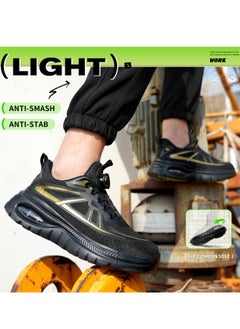 Generic LIGHT FOOTFEEL-EVERY STEP IS LIGHT ANTI-STABKEVLAR SOLE HICKENED-KEVLAR BOTTOM SUPPLE COMFORT DURABLE WEAR-RESIST Safty shoe RESILIENCE AIR CUSHION SOLE Industrial Shoes Steel Toe Shoes Work Shoes Safety Boots Air cushion sole  - Image 3