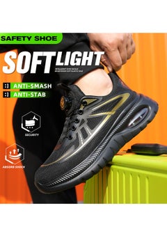 Generic LIGHT FOOTFEEL-EVERY STEP IS LIGHT ANTI-STABKEVLAR SOLE HICKENED-KEVLAR BOTTOM SUPPLE COMFORT DURABLE WEAR-RESIST Safty shoe RESILIENCE AIR CUSHION SOLE Industrial Shoes Steel Toe Shoes Work Shoes Safety Boots Air cushion sole  - Image 4