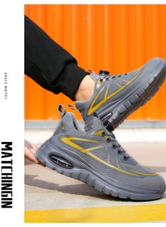 Generic LIGHT FOOTFEEL-EVERY STEP IS LIGHT ANTI-STABKEVLAR SOLE HICKENED-KEVLAR BOTTOM SUPPLE COMFORT DURABLE WEAR-RESIST Safty shoe RESILIENCE AIR CUSHION SOLE Industrial Shoes Steel Toe Shoes Work Shoes Safety Boots Air cushion sole  - Image 1