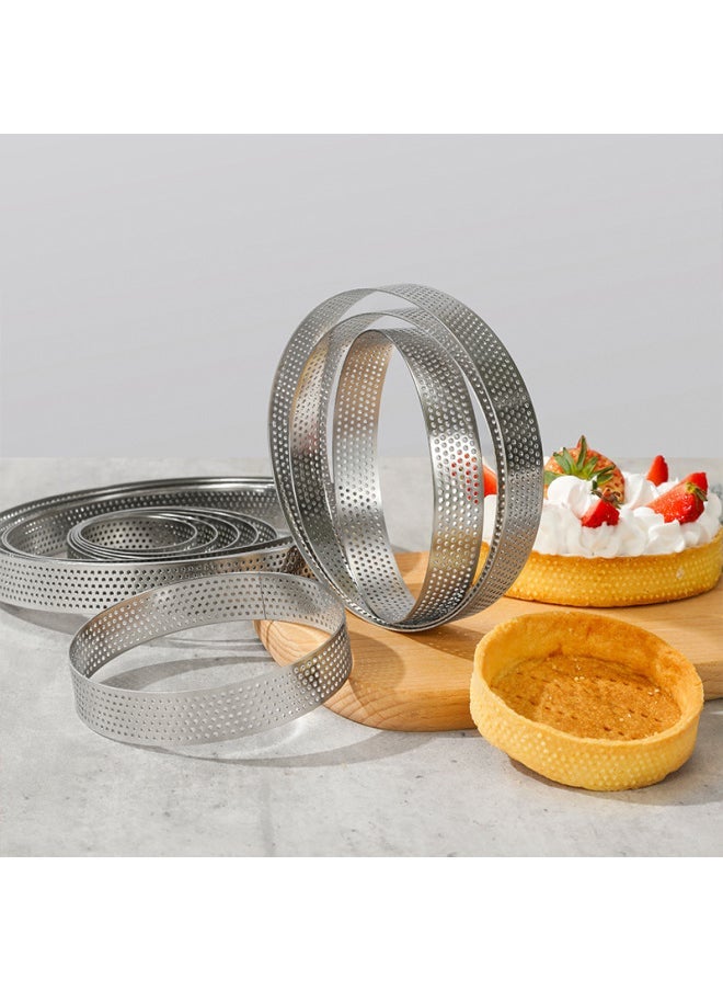 304 Stainless Steel Round Punched Mousse Circle Cake Mold Tower Circle French Mousse Cheese Tart Circle Baking Utensils-Specifications - Image 4