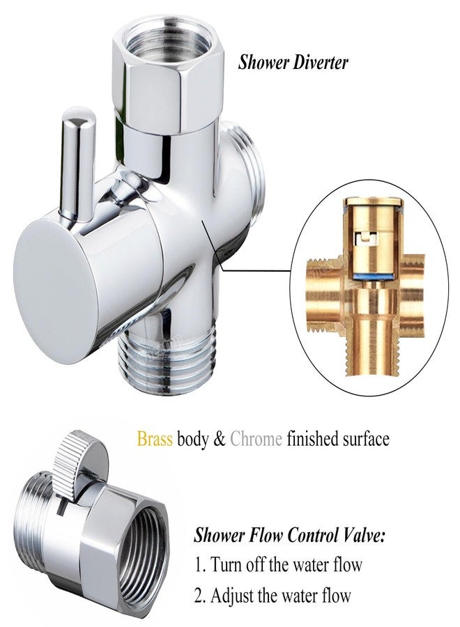 Sneatup Pet Shower Set with 8.2ft Hose & Flow Control Valve for Bathroom Shower Arm - Image 3