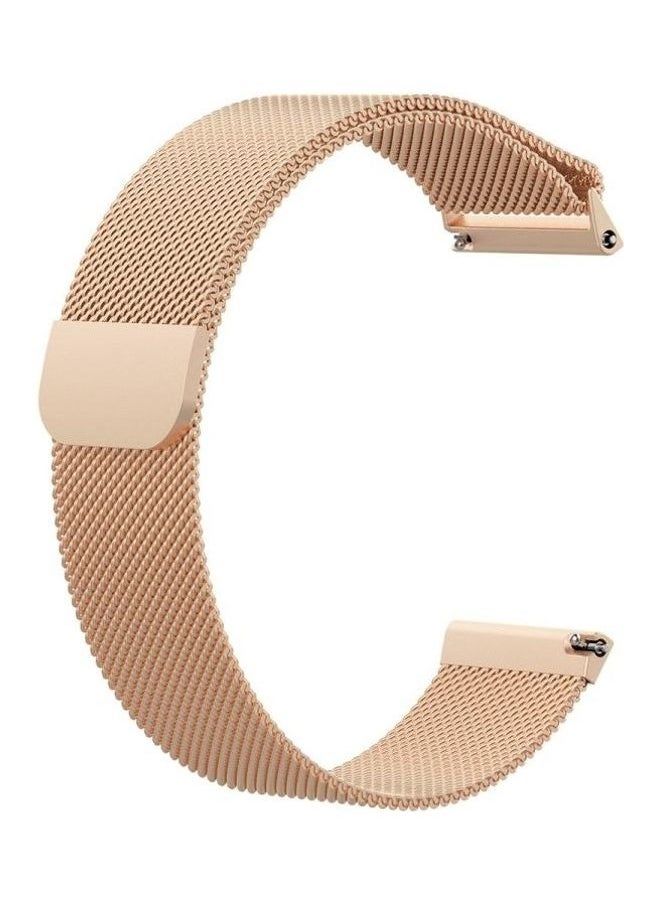 NIBEMINENT - Milanese Watch Strap For Fitbit Versa 2/Lite Rose Gold - Image 1