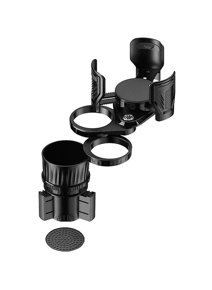 حامل مشروبات السيارة، حامل أكواب قابل للتعديل 2 في 1، حامل أكواب السيارة، محول موسع، موفر للمساحة - Image 3