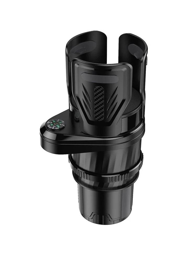 حامل مشروبات السيارة، حامل أكواب قابل للتعديل 2 في 1، حامل أكواب السيارة، محول موسع، موفر للمساحة - Image 2