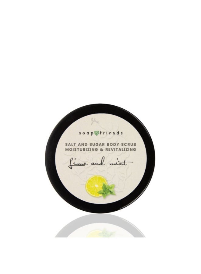 Soap&Friends Natural Lime & Mint Body Scrub 200 g - Deep Cleanse for Sauna and Steam Bath - Image 2