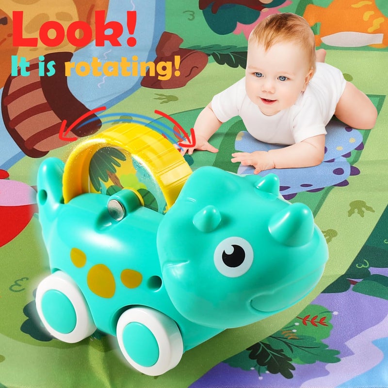 ALASOU 9 PCS Dinosaur Fantastic Creatures Car Toys for 1 Year Old Boy with PlaymatStorage BagBaby Toys 1 Year Old Boy Gifts Easter Basket Stuffers for Toddler Toys 121st Birthday Gift for Infant - Image 3