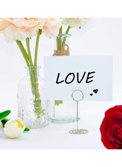Generic 20 Pcs Table Number Holders Place Card Holder Photo Picture Holder for Wedding Birthday Party  - Image 3