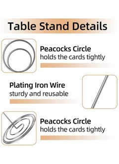 Generic 20 Pcs Table Number Holders Place Card Holder Photo Picture Holder for Wedding Birthday Party  - Image 4