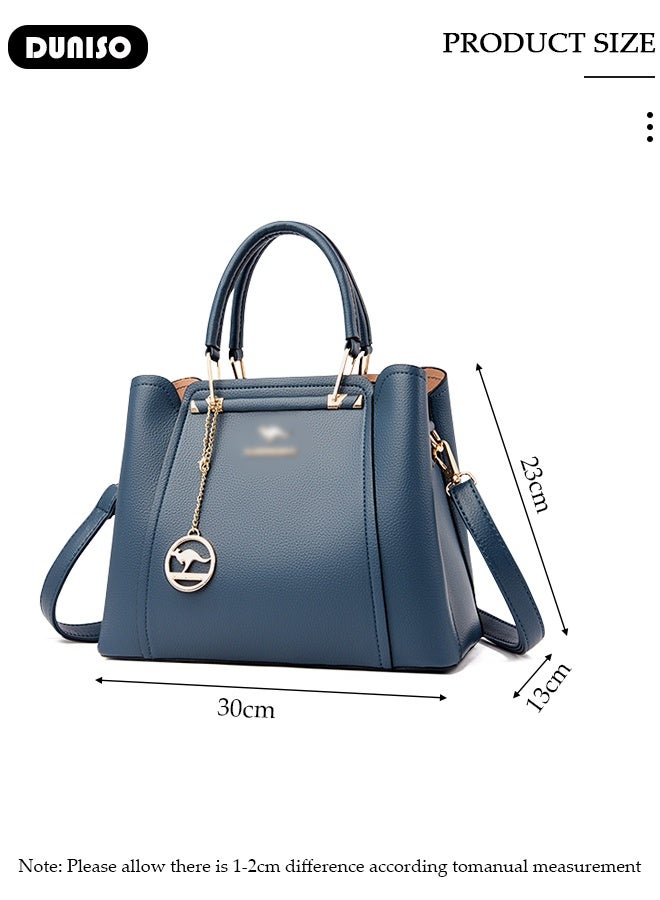 DUNISO Fashion Women Handbags PU Leather Waterproof Adjustable Handle Satchel Shoulder Bags Ladies Tote Bag Casual Crossbody Bags for Womens  - Image 2