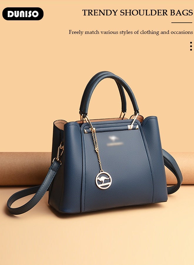 DUNISO Fashion Women Handbags PU Leather Waterproof Adjustable Handle Satchel Shoulder Bags Ladies Tote Bag Casual Crossbody Bags for Womens  - Image 3